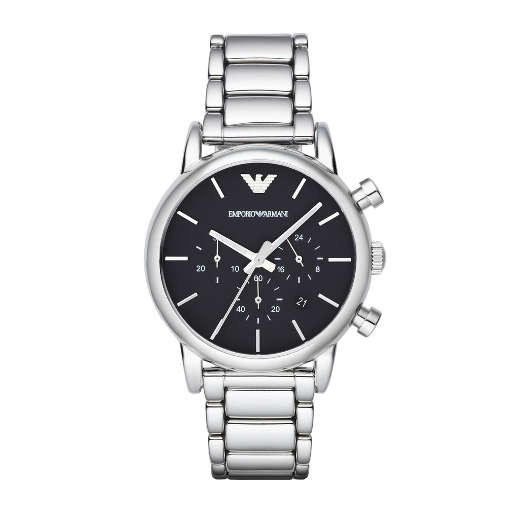 Men's Automatic Chronograph Watch with Stainless Steel or Leather Band K27288