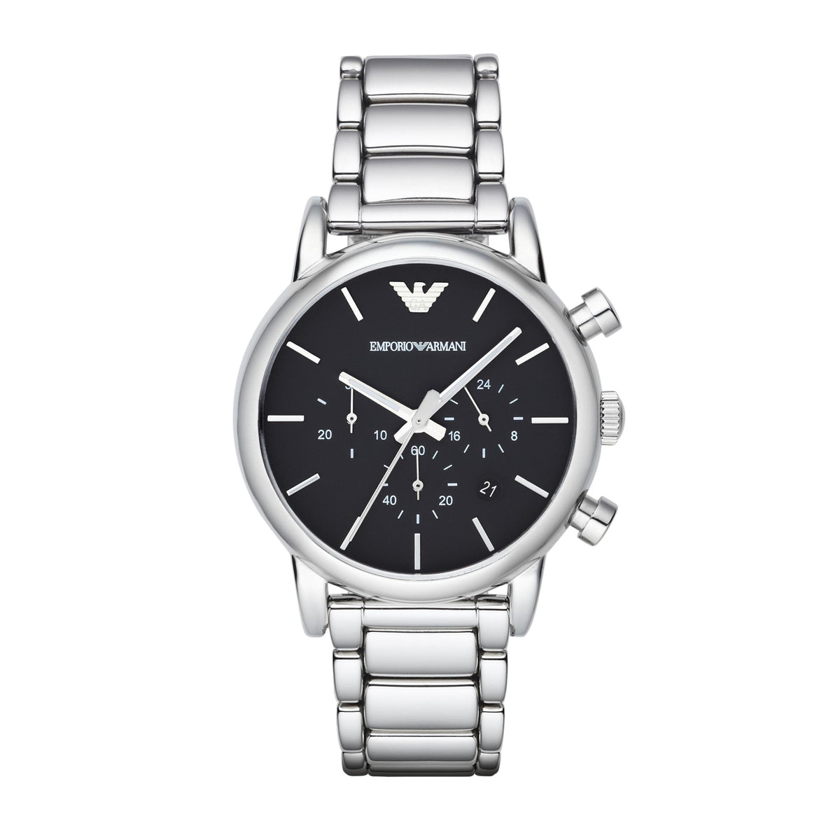 Men's Automatic Chronograph Watch with Stainless Steel or Leather Band K27288