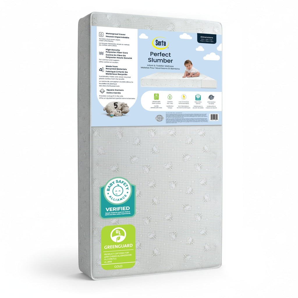 Waterproof Hypoallergenic Crib and Toddler Mattress V2852