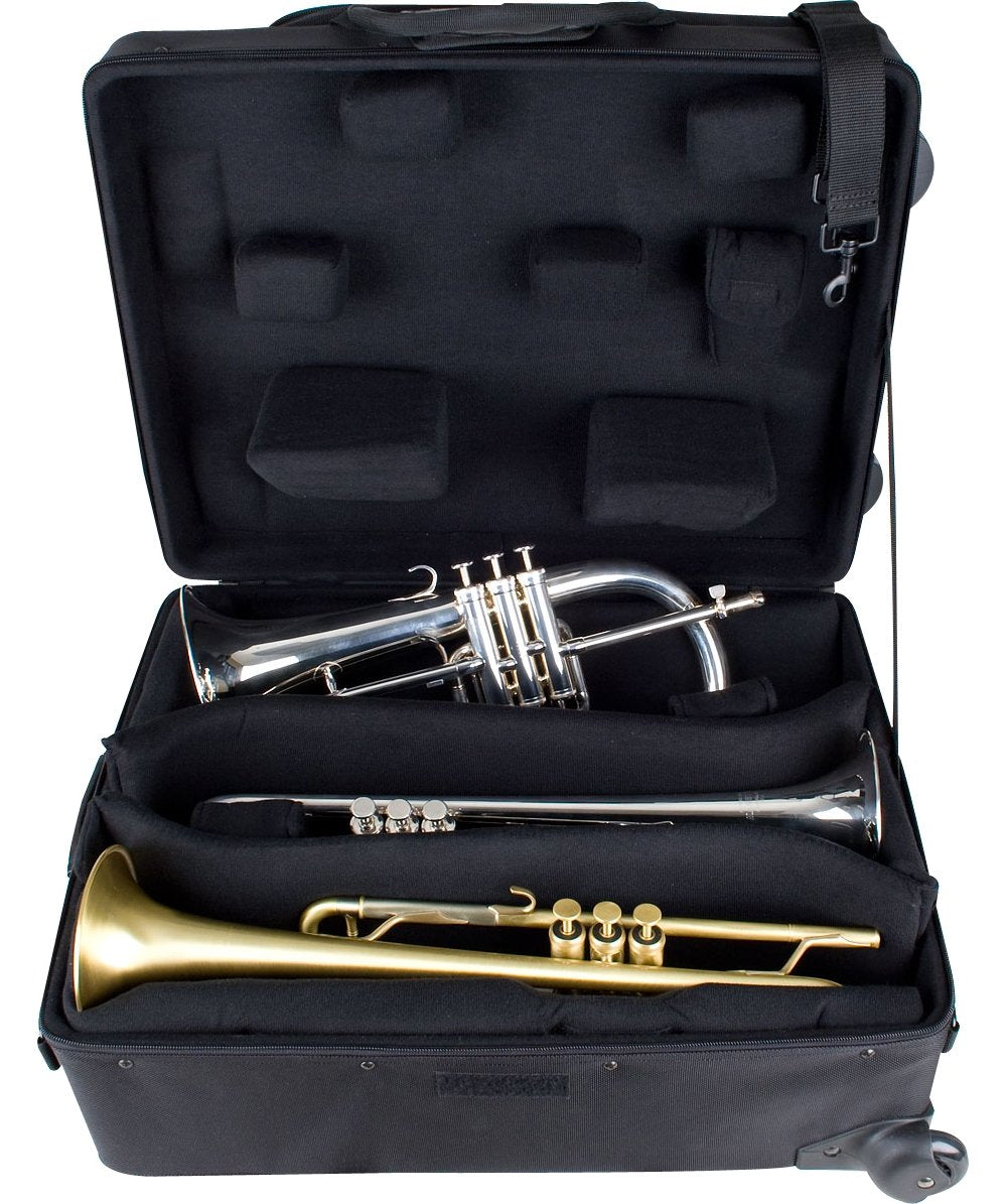 Black Trumpet Case with Wheels K240948