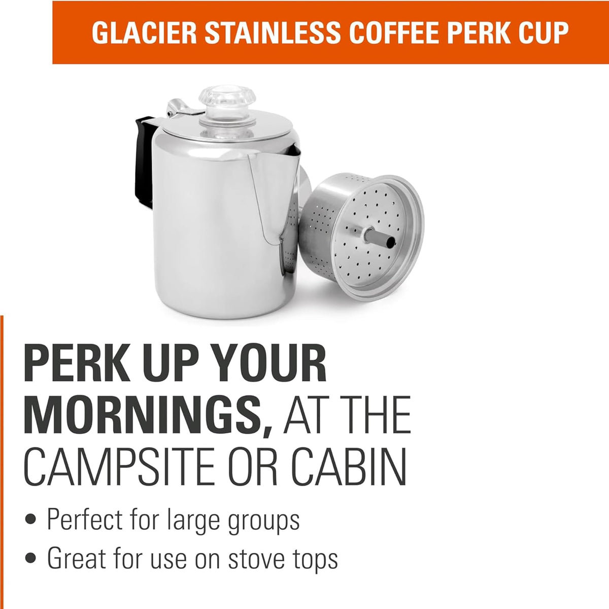 Stainless Steel Percolator Coffee Pot N4652