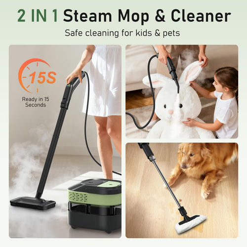 14 IN 1 Steam Cleaner Mop, Handheld Steamer, 1.6L Tank F151584