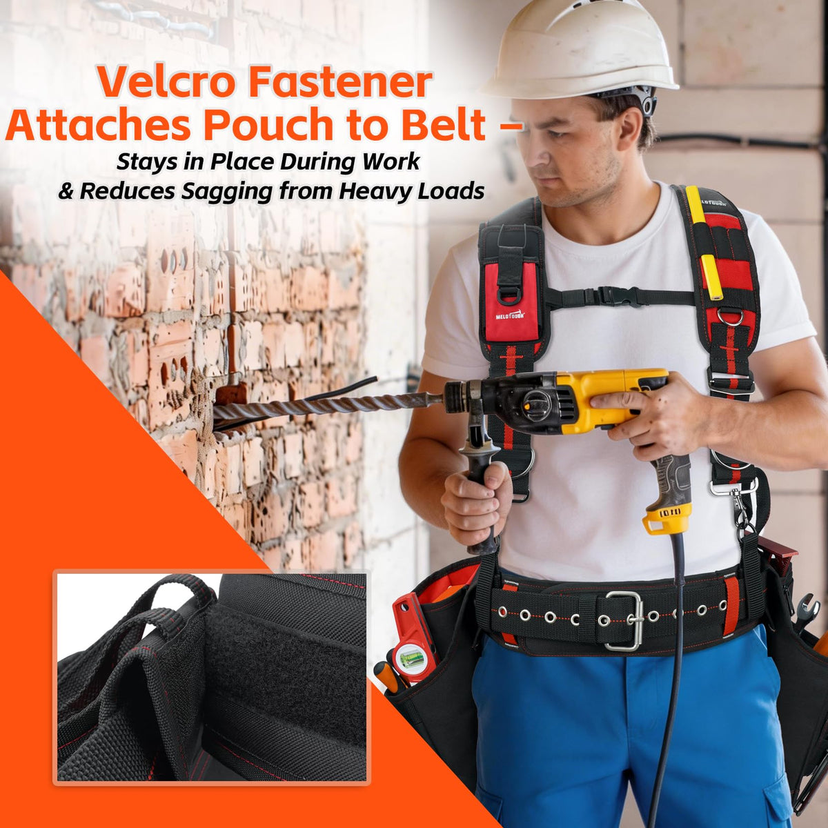 Tool Belt with Suspenders and Tool Pouch Z106342