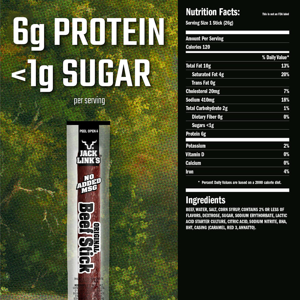 Beef Sticks 0.92 Oz 20 Count Pack of 40 Q49772