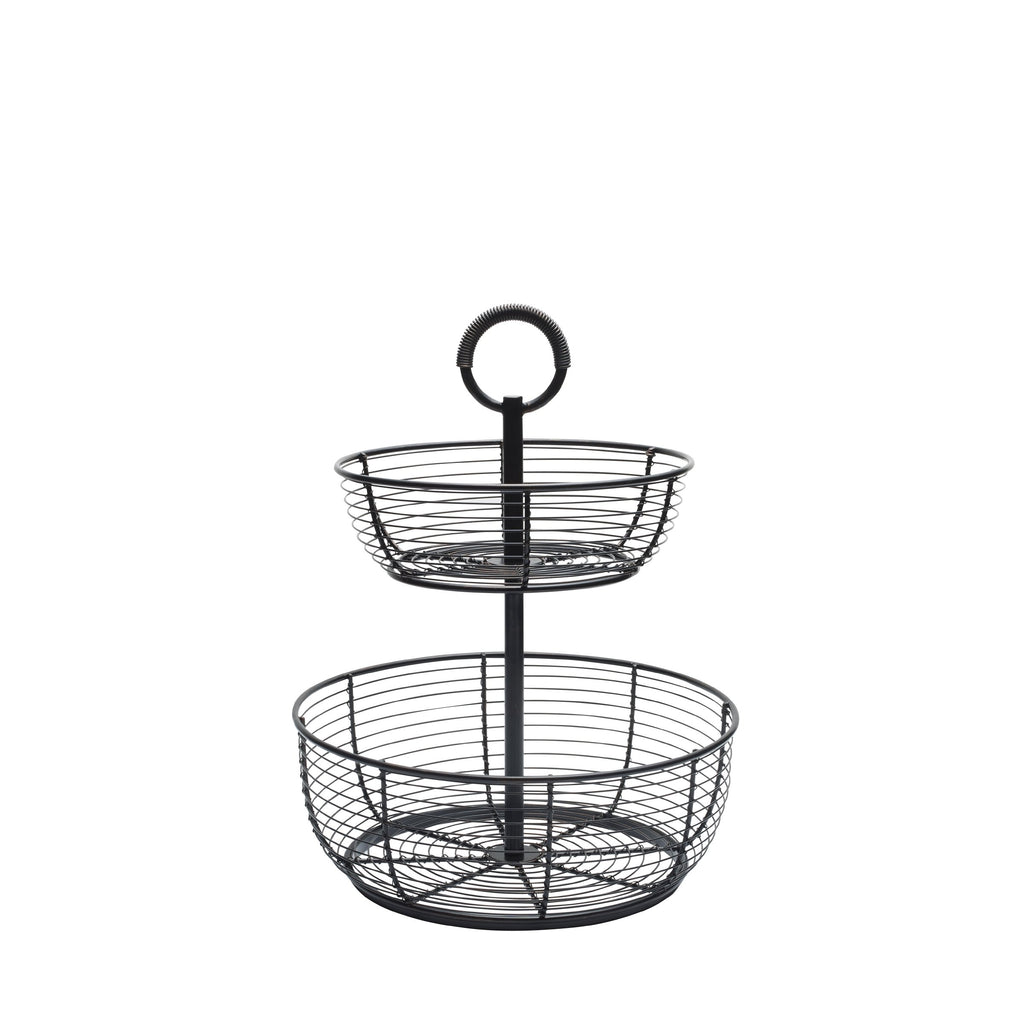 3-Tier Metal Floor Standing Fruit Storage Basket T6363