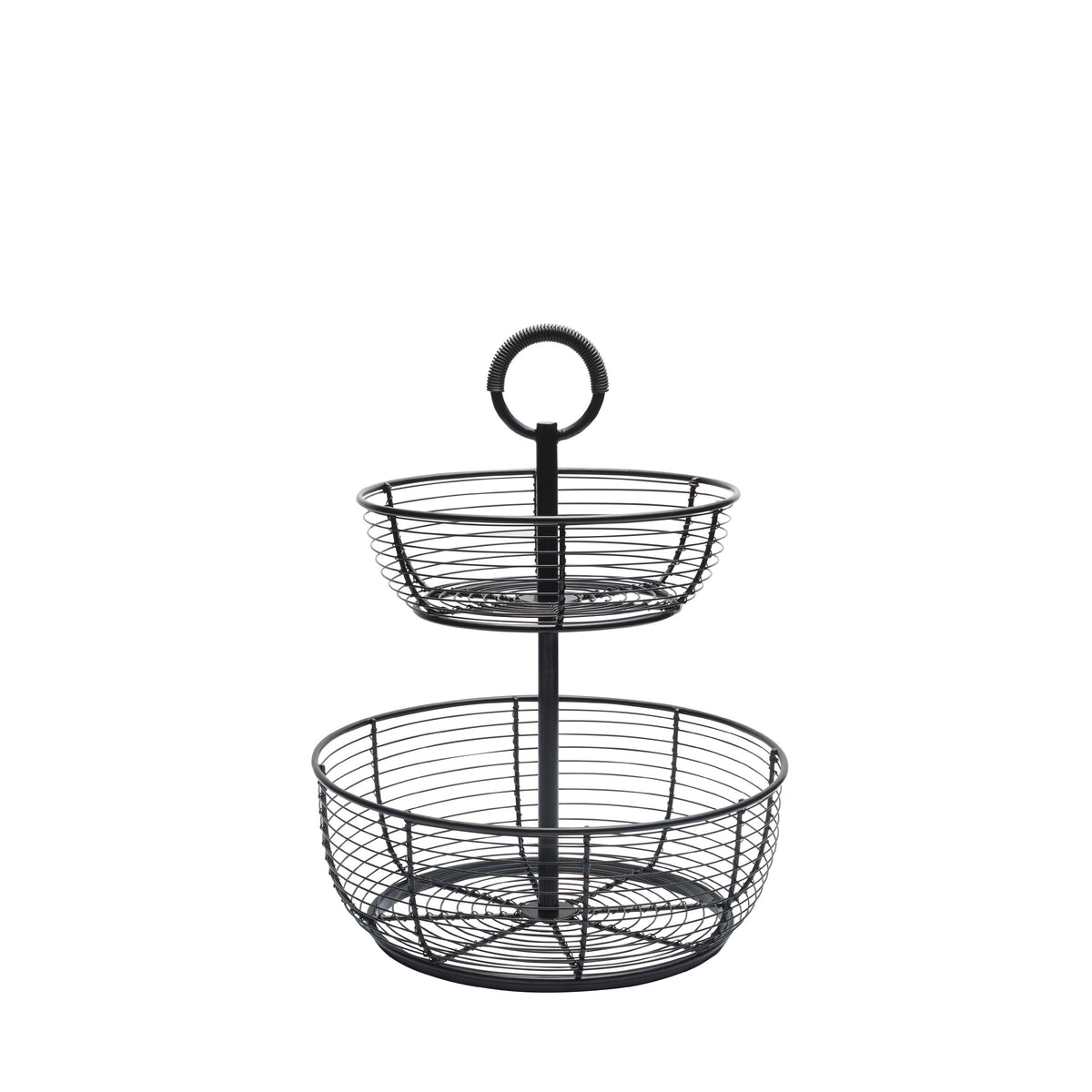 3-Tier Metal Floor Standing Fruit Storage Basket T6363