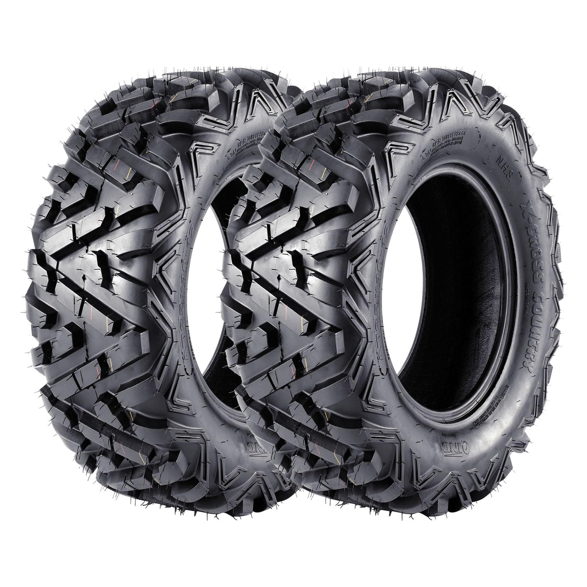 2 Pack 19x7-8 Tubeless All Terrain ATV Tires G3177