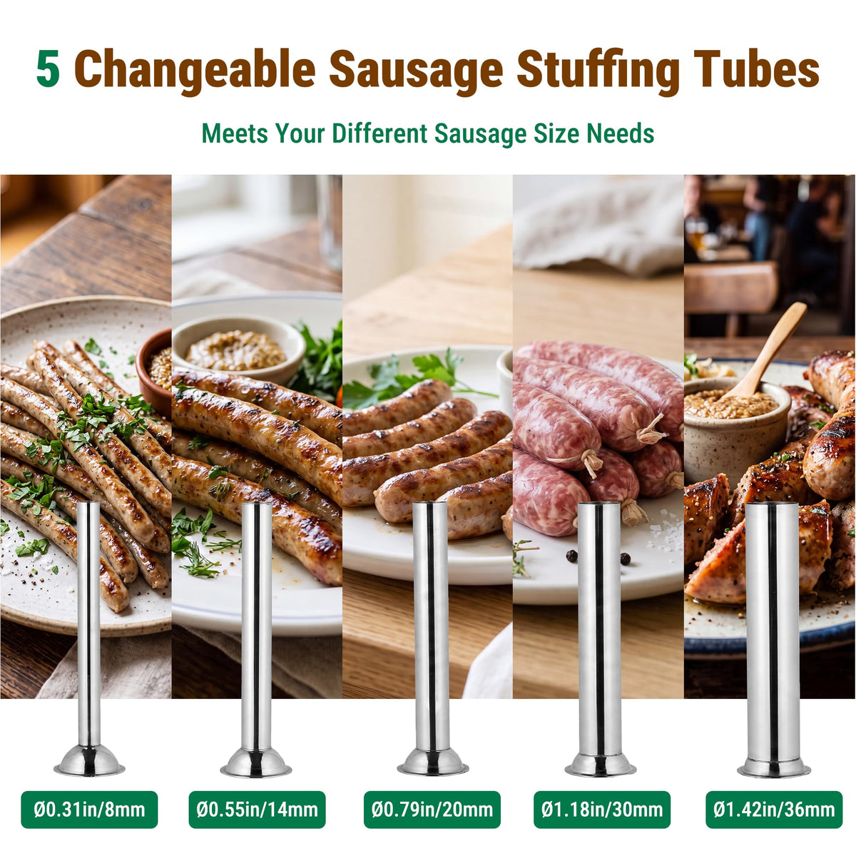 7L Stainless Steel Vertical Sausage Stuffer B13593