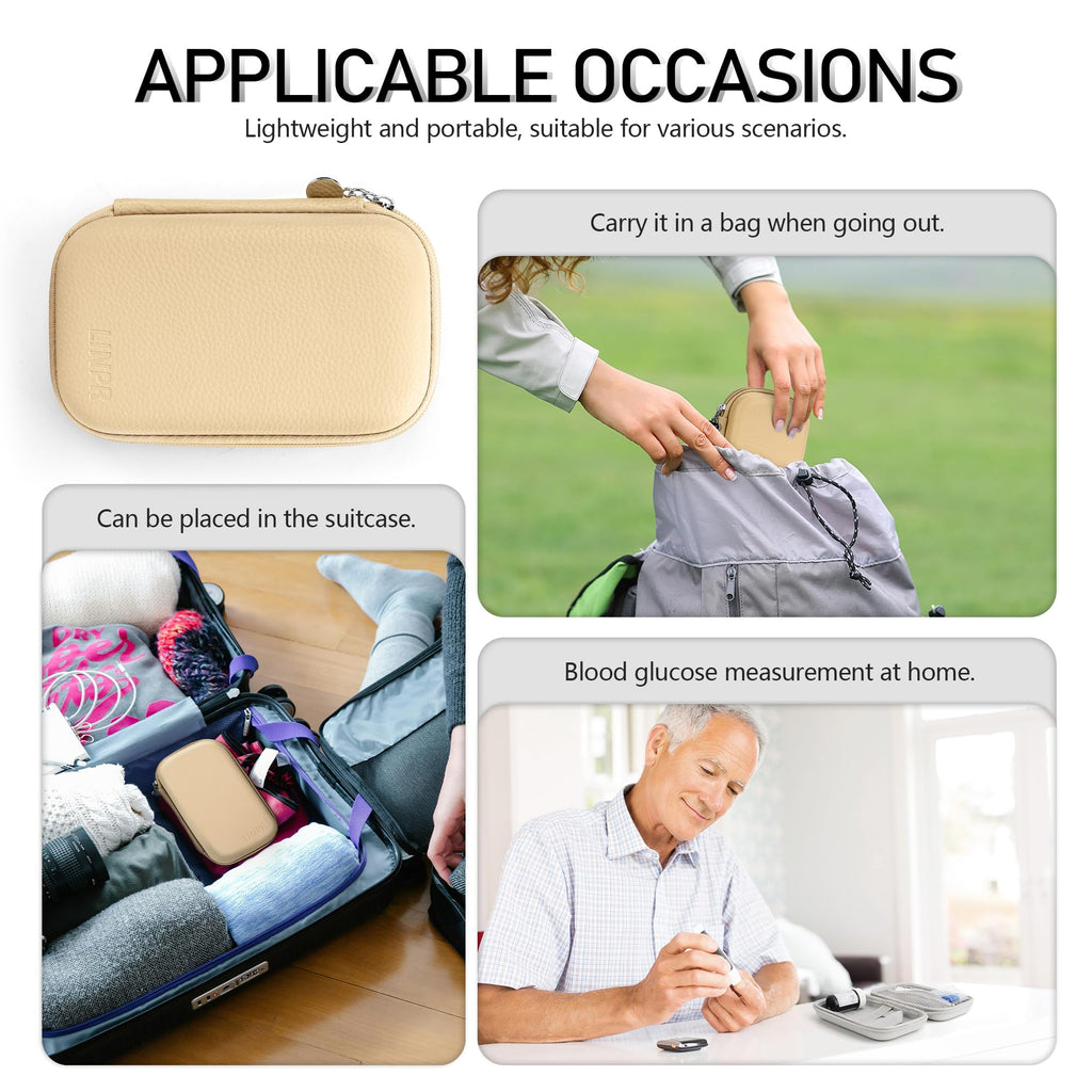 Light Khaki Diabetic Monitor Case D9243