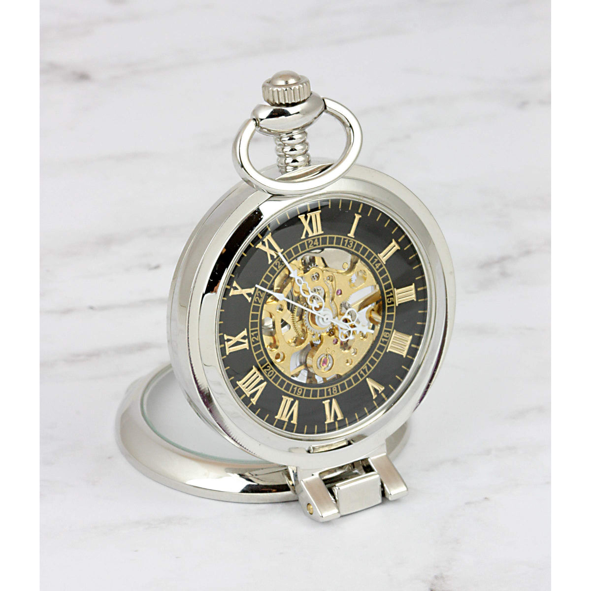 U.S. Coin Pocket Watch with Skeleton Movement B461