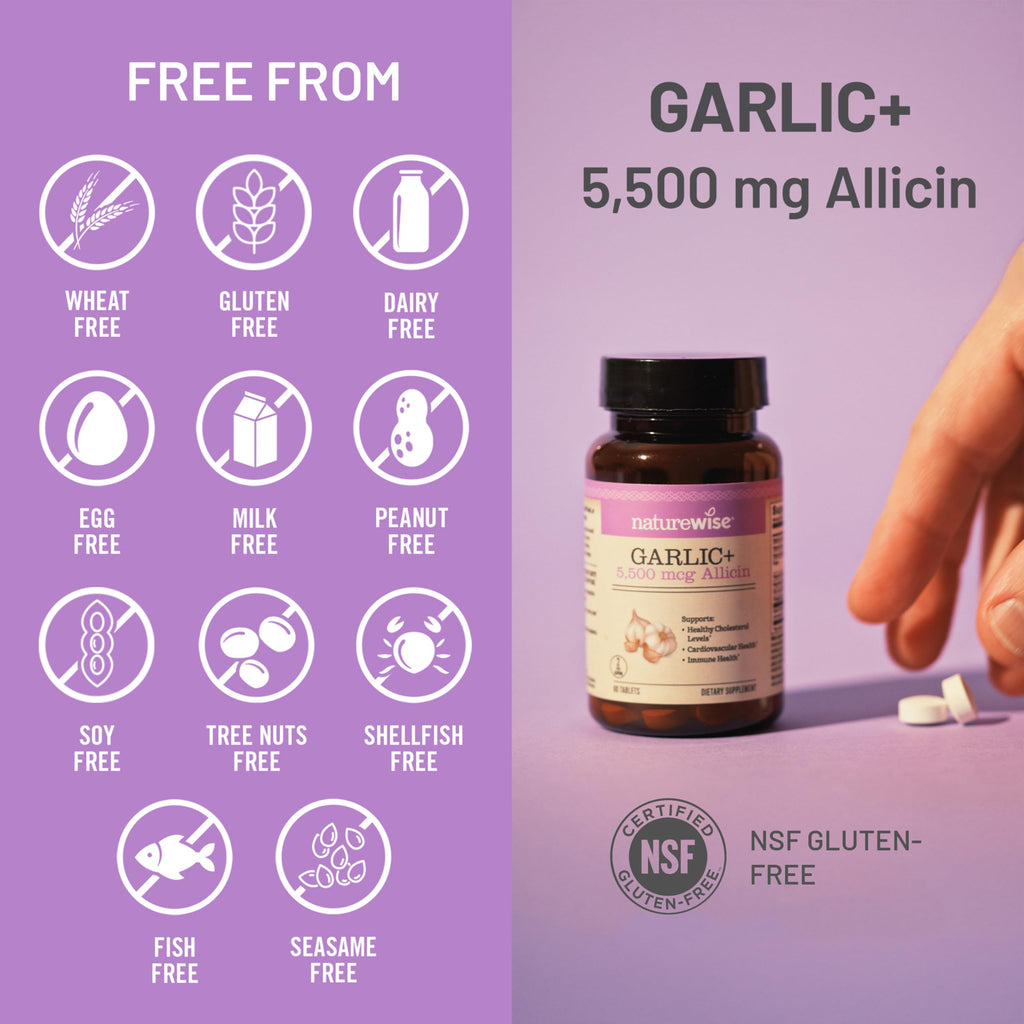 Garlic Extract 5,500 mcg Vegan Tablets 60 Count F2403