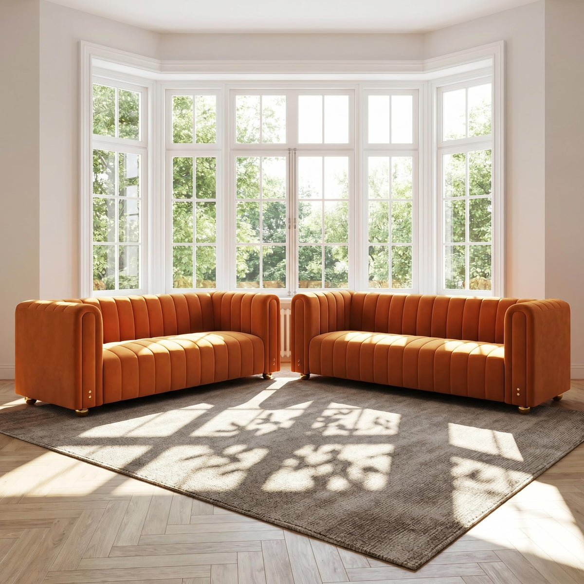 81" Velvet Sofa for 3 Person R62721