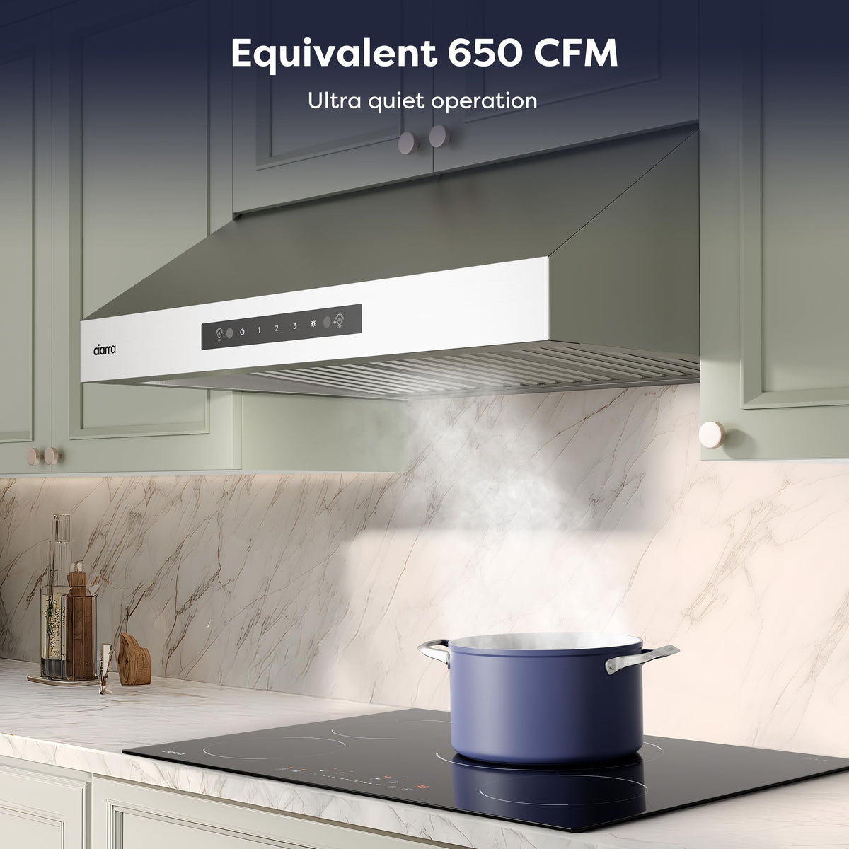 30 Inch Stainless Steel Under Cabinet Range Hood W1027