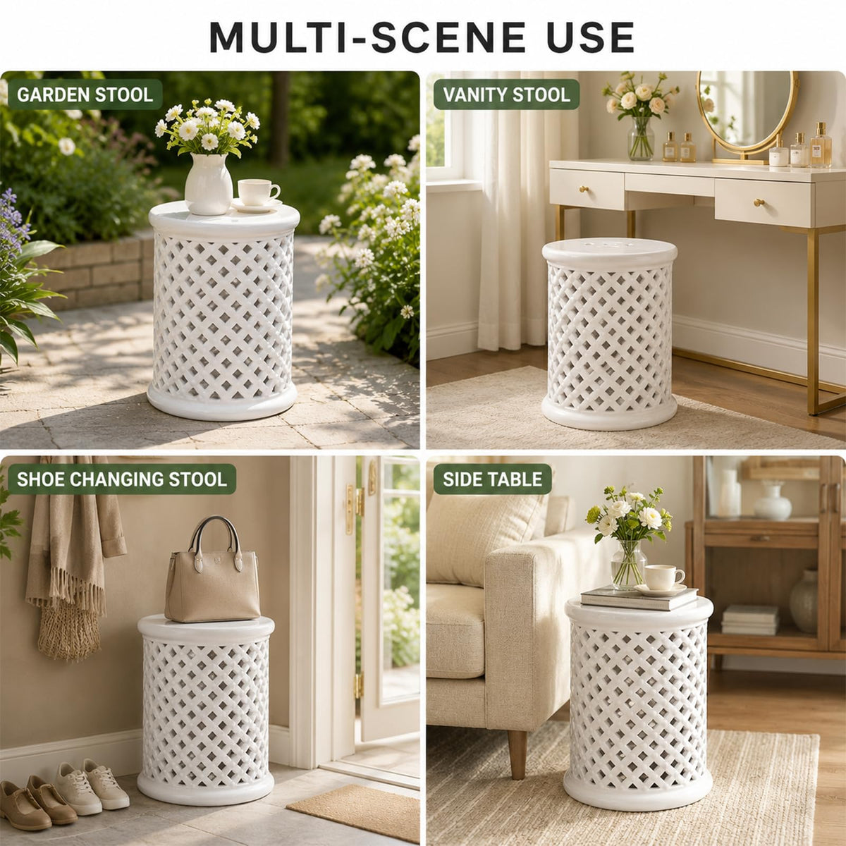 Glazed Ceramic Garden Stool Z469