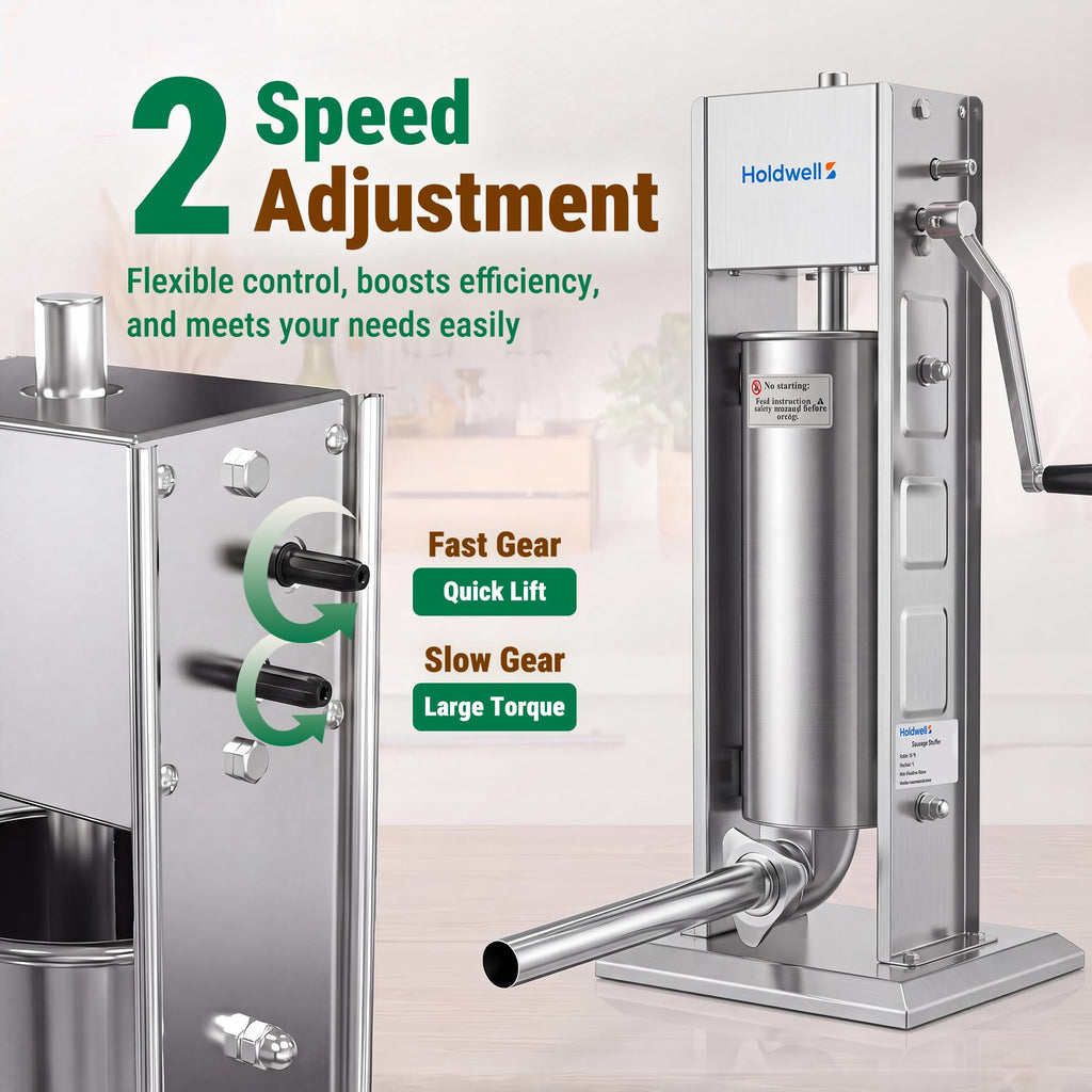 7L Stainless Steel Vertical Sausage Stuffer B13593