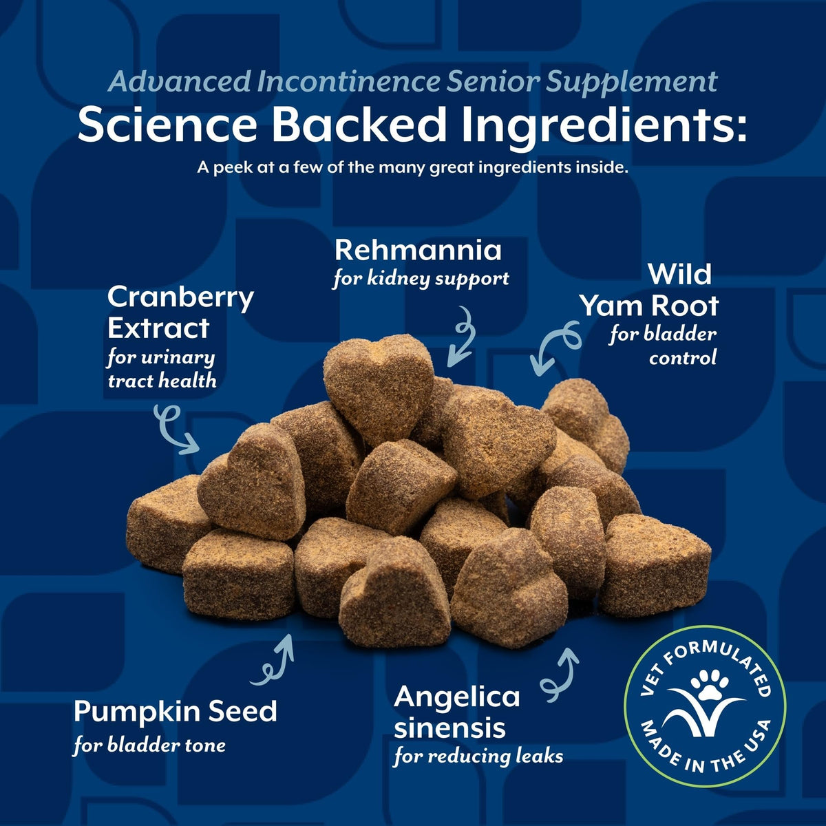 Senior Incontinence Dog Supplement 60 Ct J9842