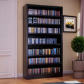 55" Metal Media Storage Cabinet with 6 Adjustable Shelves J63960