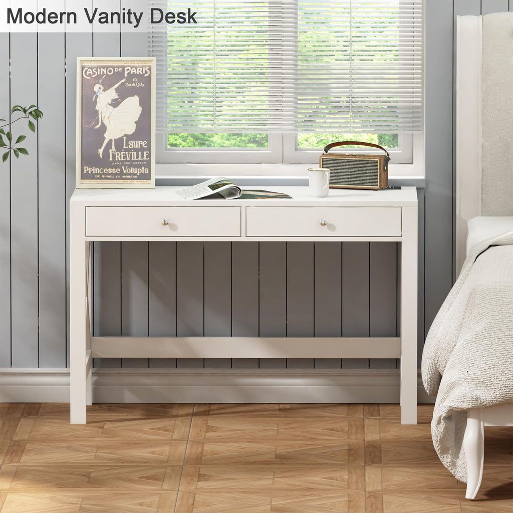 39.4 Inches Computer Desk with 2 Drawers G30538