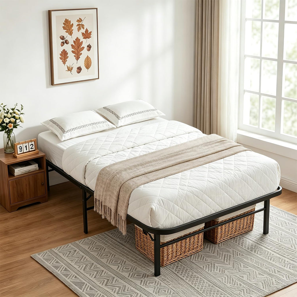 Twin Metal Bed Frame with 6 Legs J933