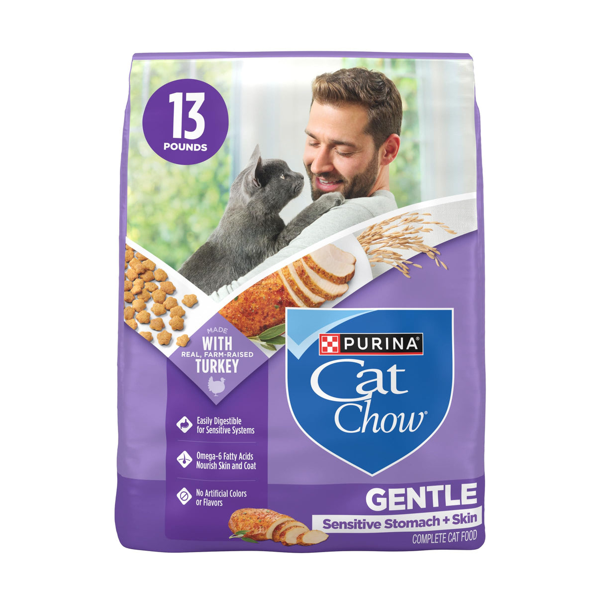 Sensitive Stomach & Skin Dry Cat Food 13 lb Bag J61245