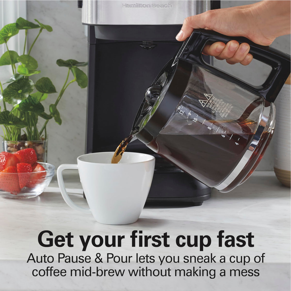 12 Cup Programmable Drip Coffee Maker P3860