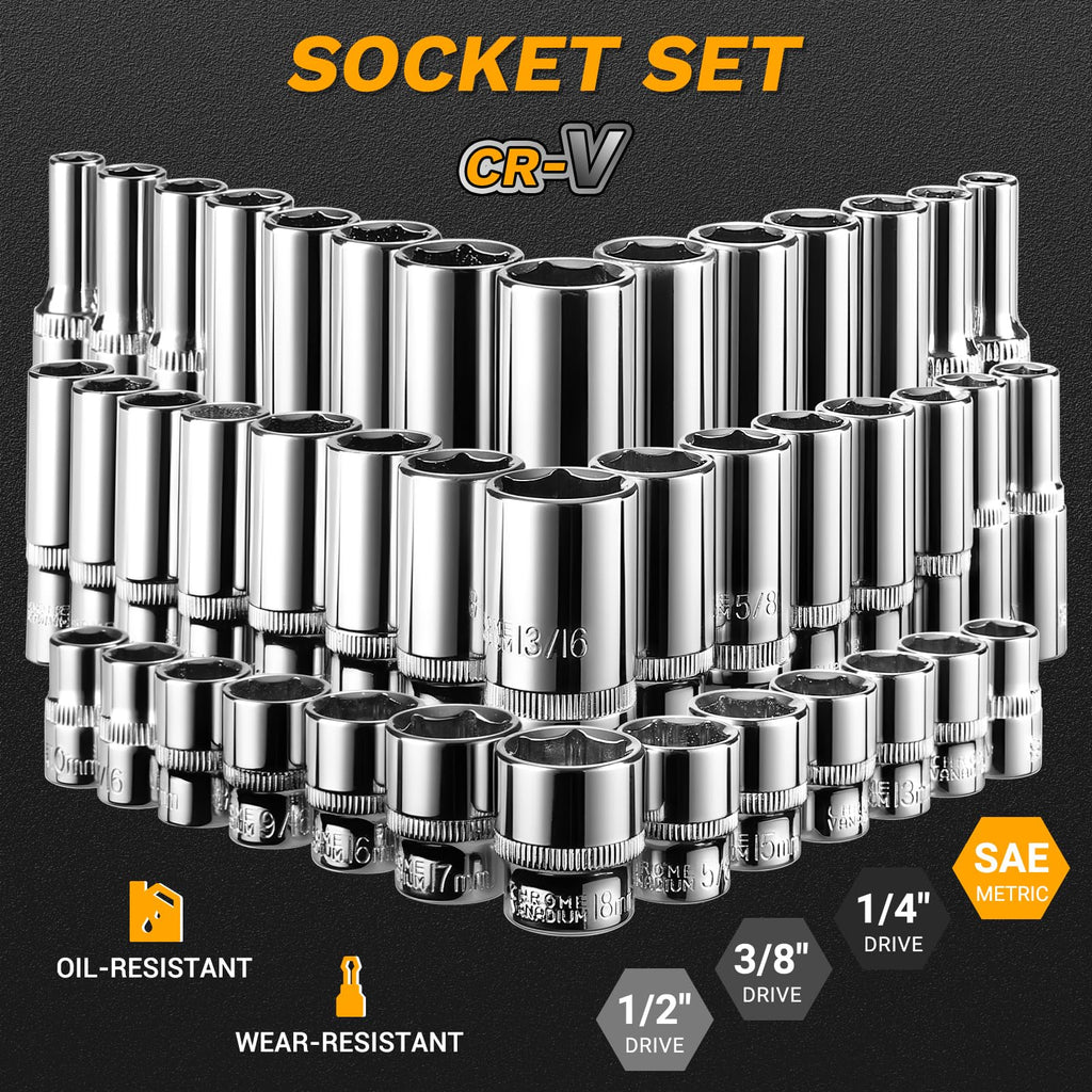 226 Pcs Mechanic Tool Set with Storage Tool Box Z8292
