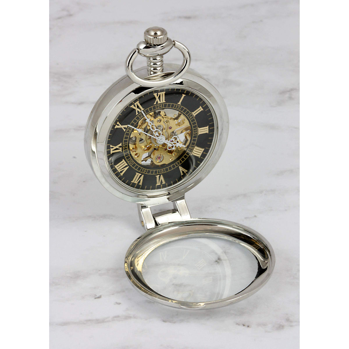 U.S. Coin Pocket Watch with Skeleton Movement B461