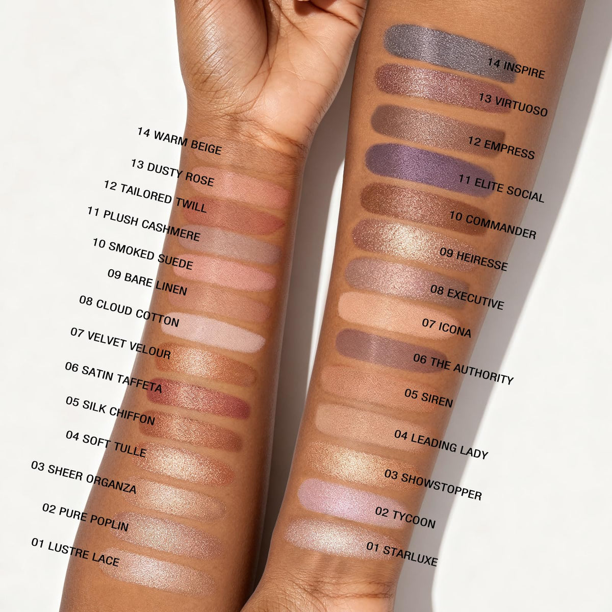 14 Color Cool Toned Baked Eyeshadow Palette X356102