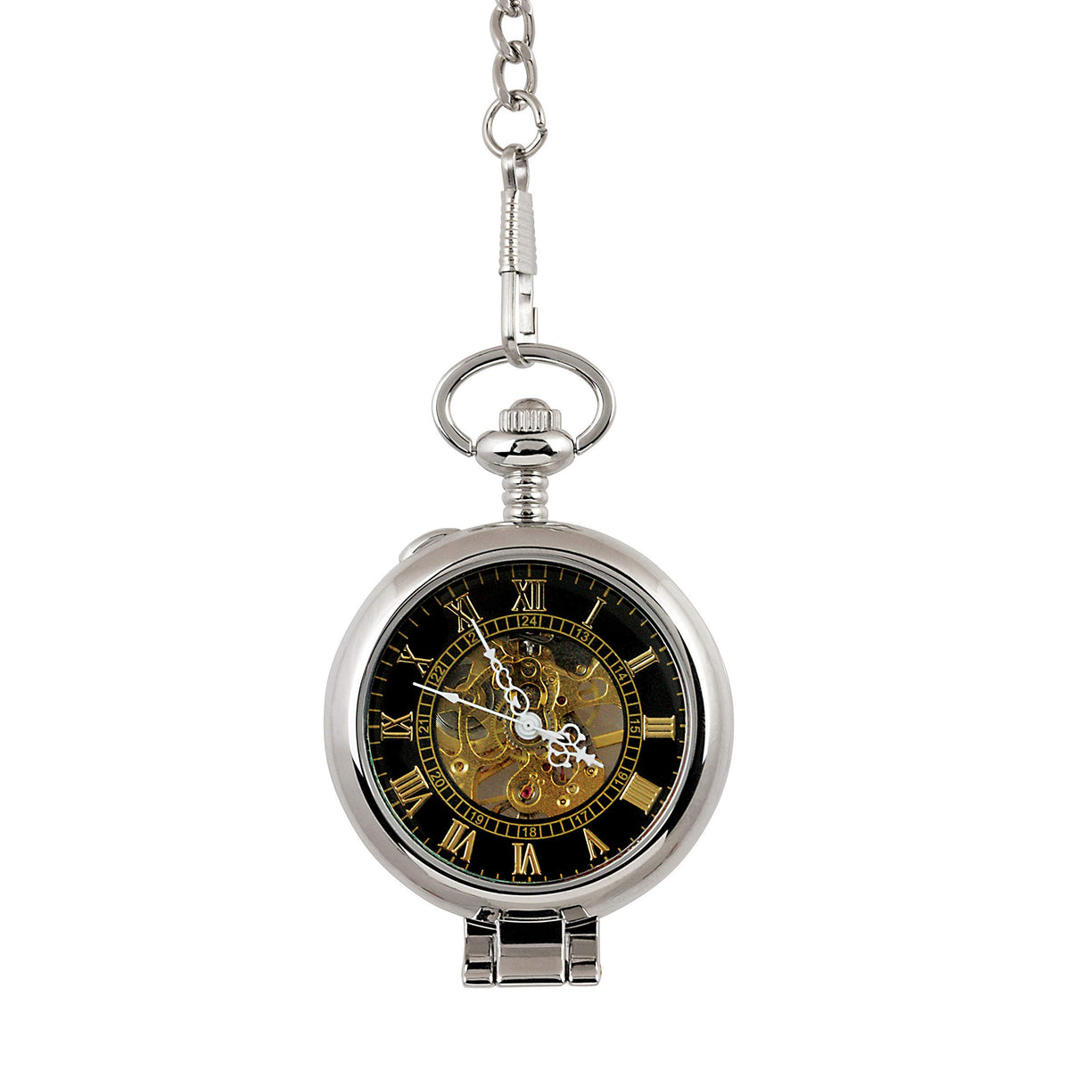 U.S. Coin Pocket Watch with Skeleton Movement B461