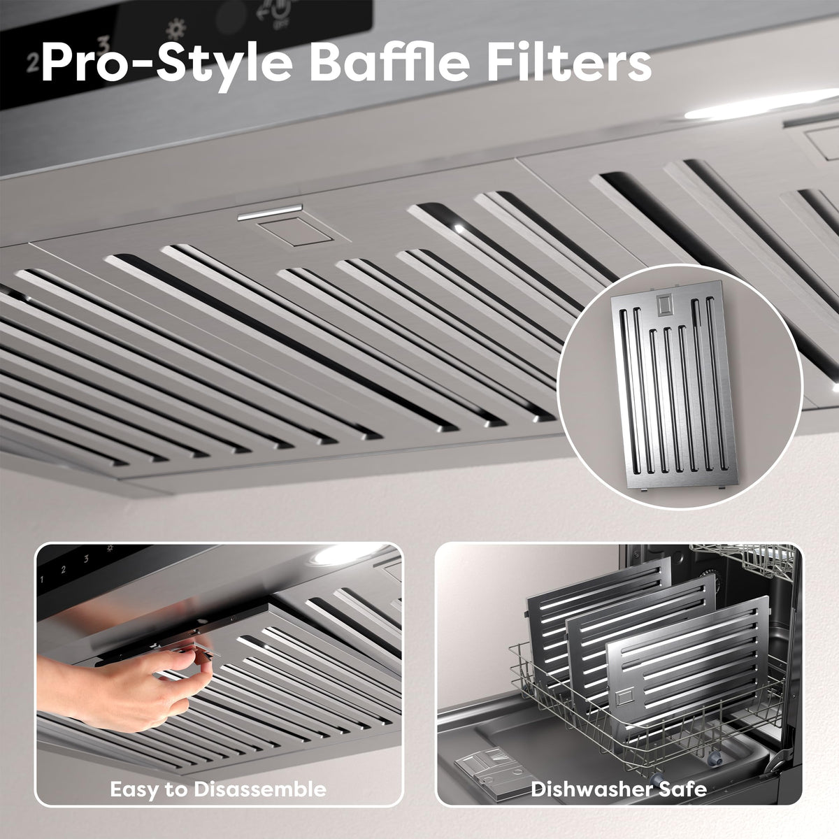 30 Inch Stainless Steel Under Cabinet Range Hood W1027