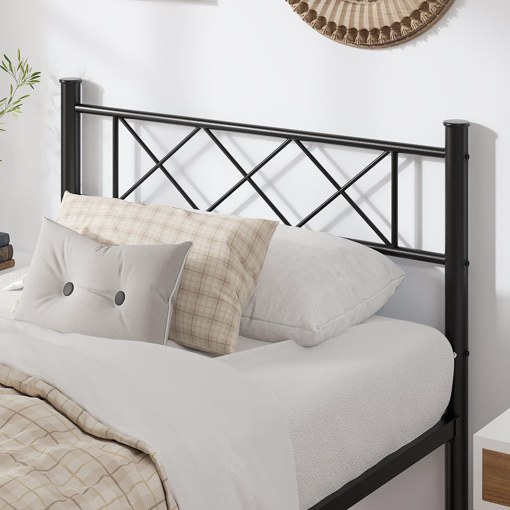 Twin Size Metal Bed Frame with Headboard A95602