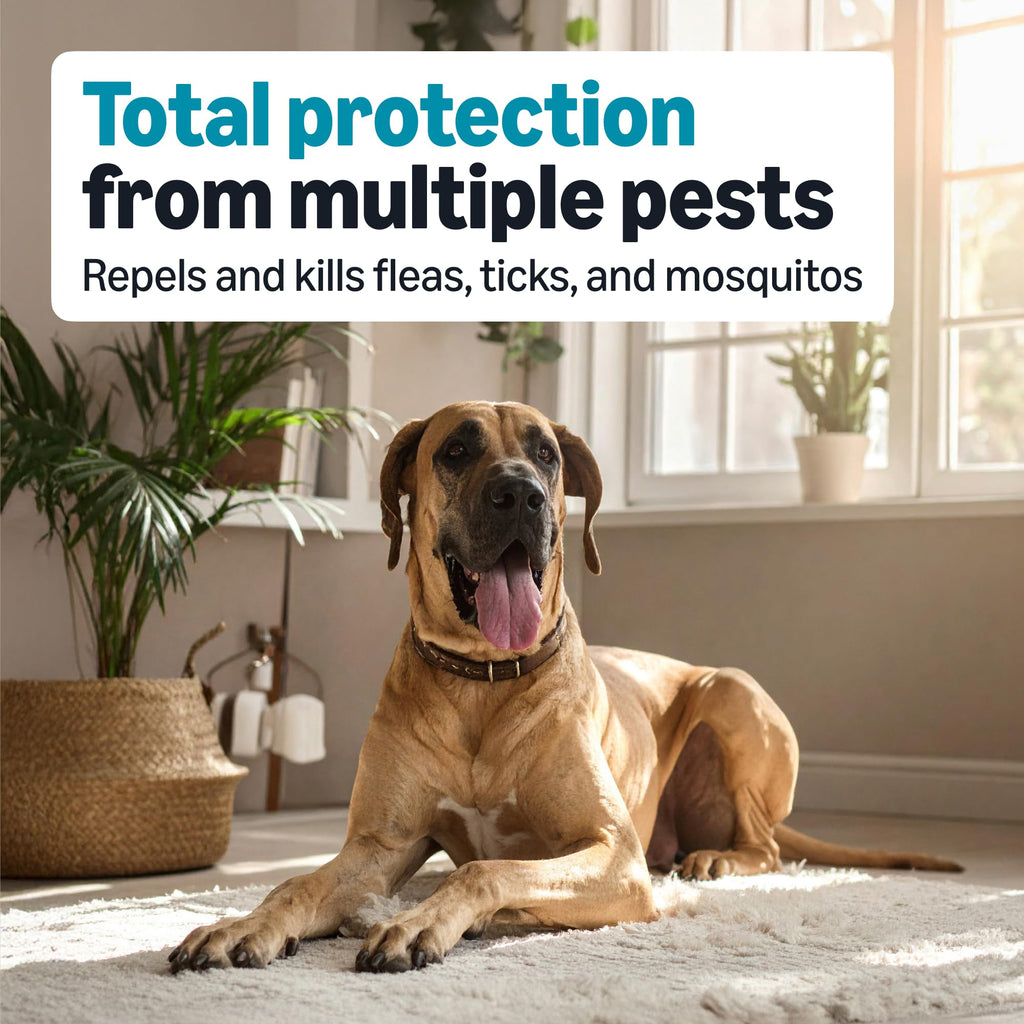 Flea, Tick & Mosquito Topical Treatment for X-Large Dogs, 6 Count I502