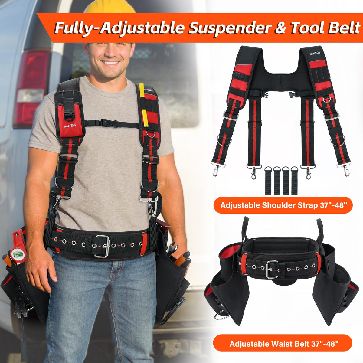 Tool Belt with Suspenders and Tool Pouch Z106342
