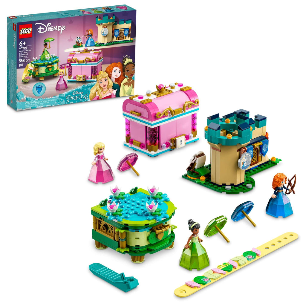 Disney Princess Diamond Dress Set with 2 Buildable Jewelry Boxes V506554