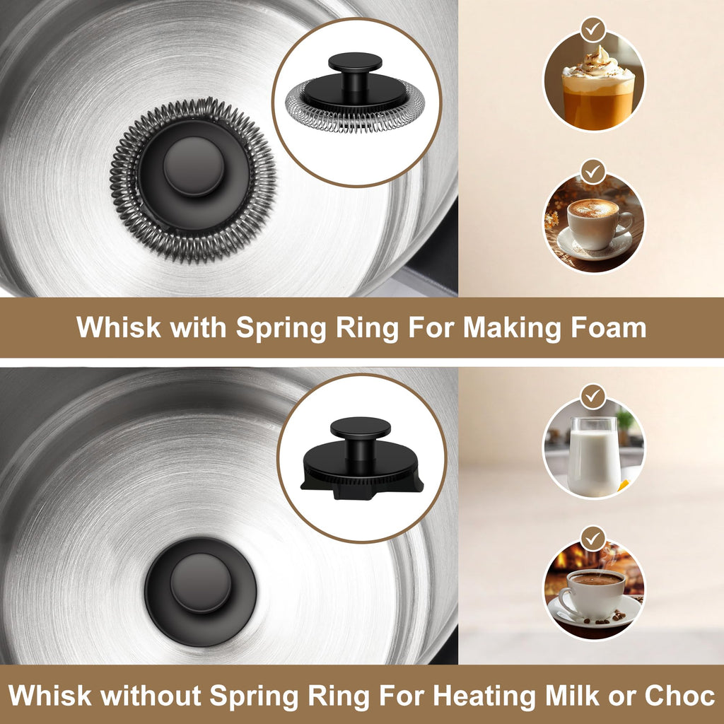 Black Electric Milk Frother and Steamer K829352