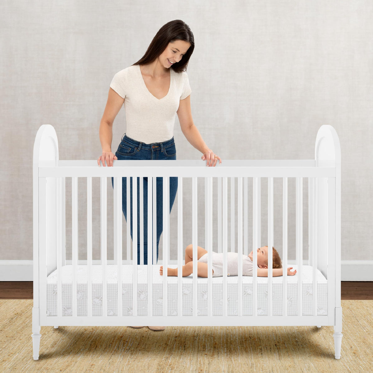 Waterproof Hypoallergenic Crib and Toddler Mattress V2852