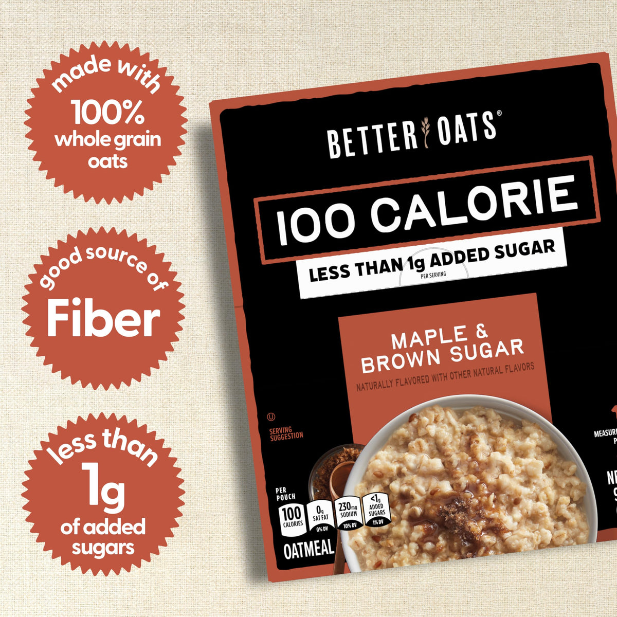 Maple & Brown Sugar Oatmeal 6 Pack N750