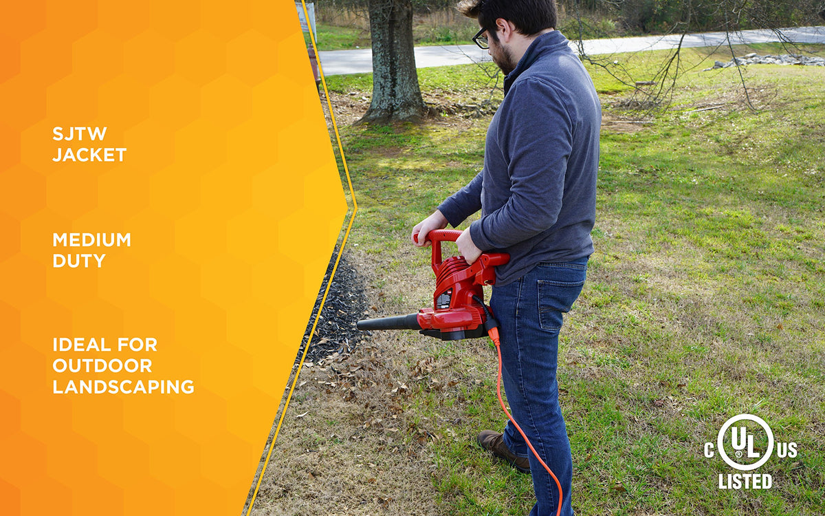Orange 16/3 Gauge 100 Foot Extension Cord S572246